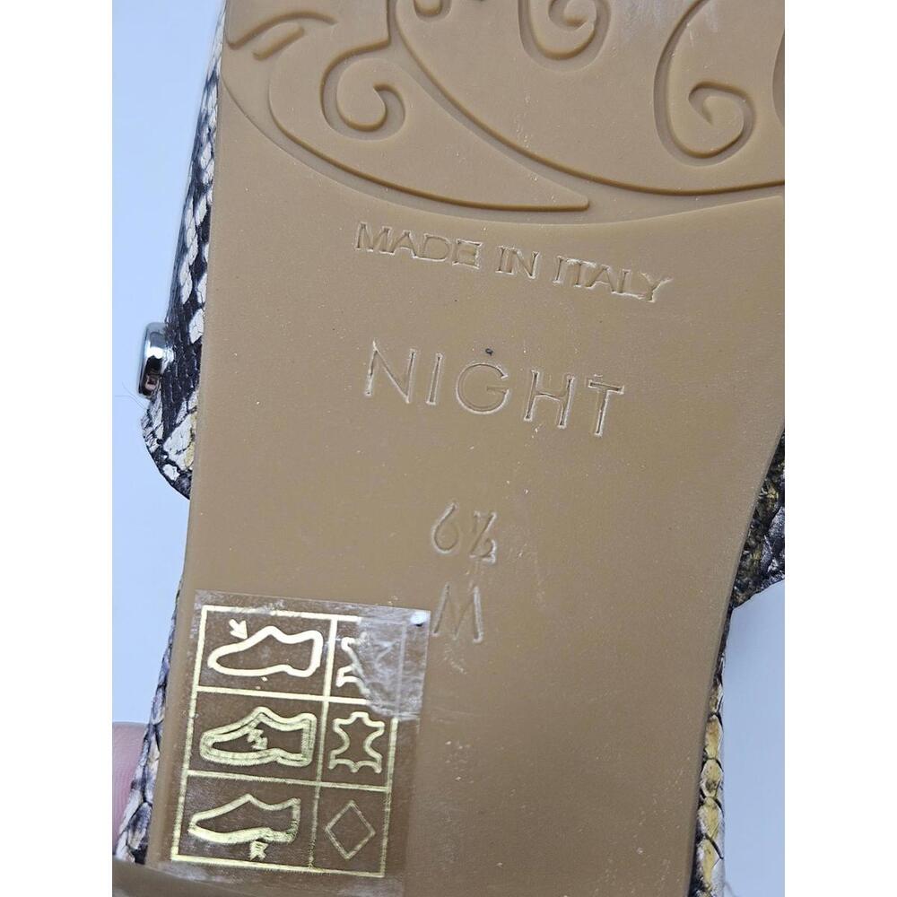 Brighton Python Print Studded Sandals/Slides 6.5m - image 5